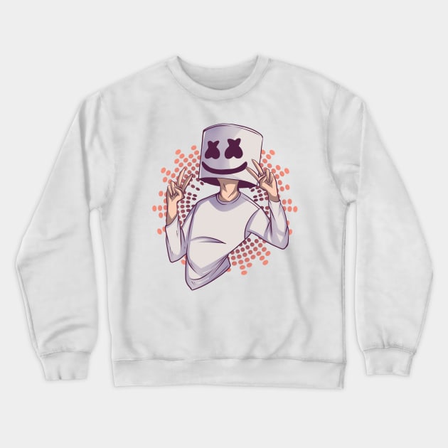 Marshmello Music Life Crewneck Sweatshirt by DenielHast